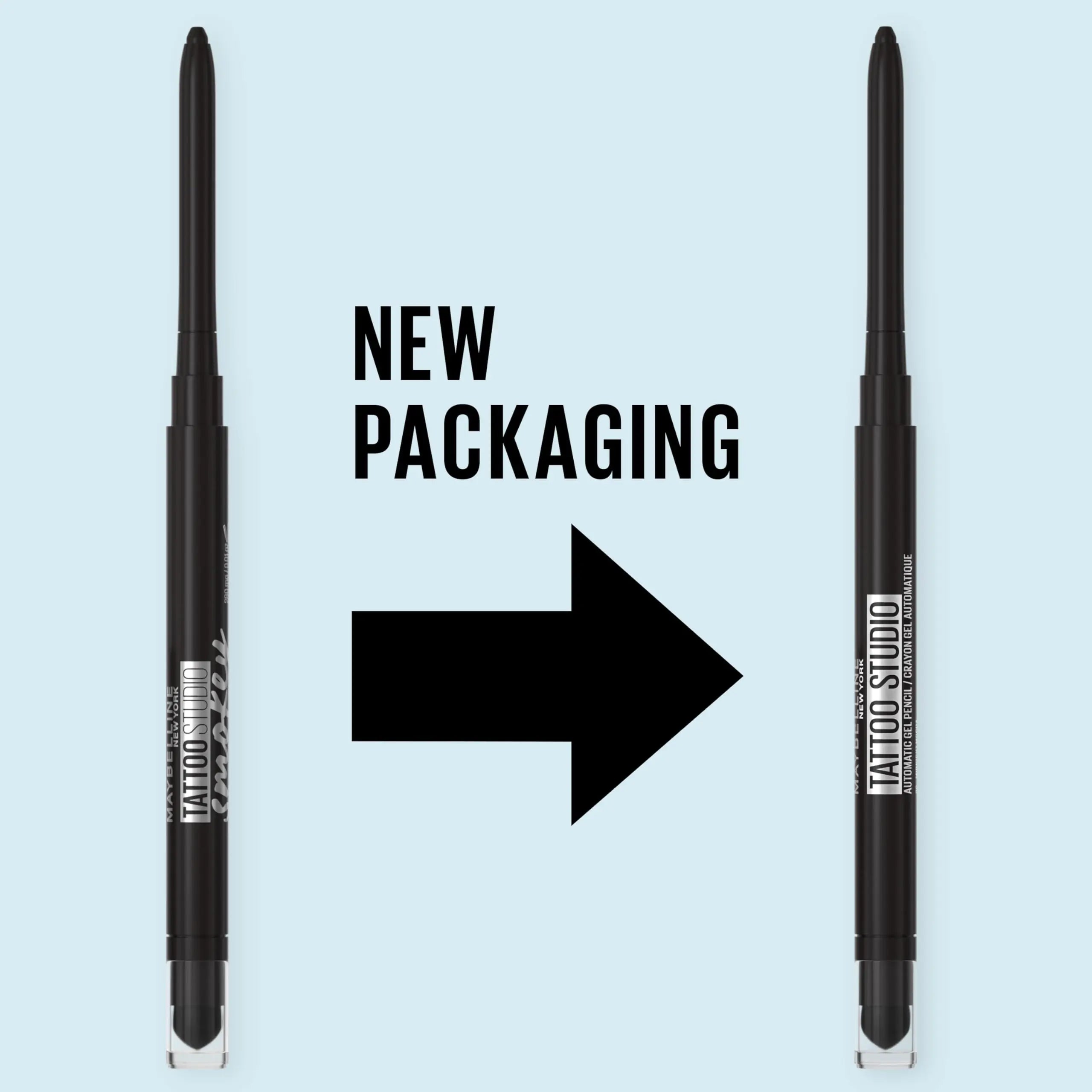 Maybelline Tattoo Studio Automatic Gel Pencil Waterproof Eyeliner, Blendable, Smudge Resistant, Matte Eyeliner For Up To 36HR Wear, Expressotini (Smokey Brown), Packaging May Vary Expressotini (Smokey Brown)