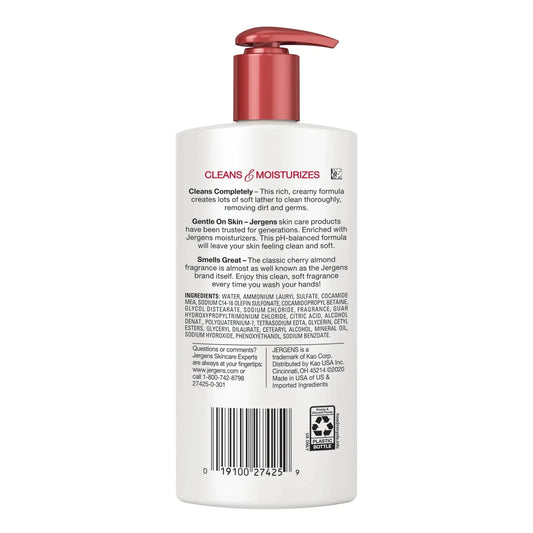 Jergens Extra Moisturizing Hand Soap – Cherry Almond Scent, 8.3 Fl Oz (Pack of 3) – Hydrating Liquid Hand Wash for Dry Skin - Vivareflex Online