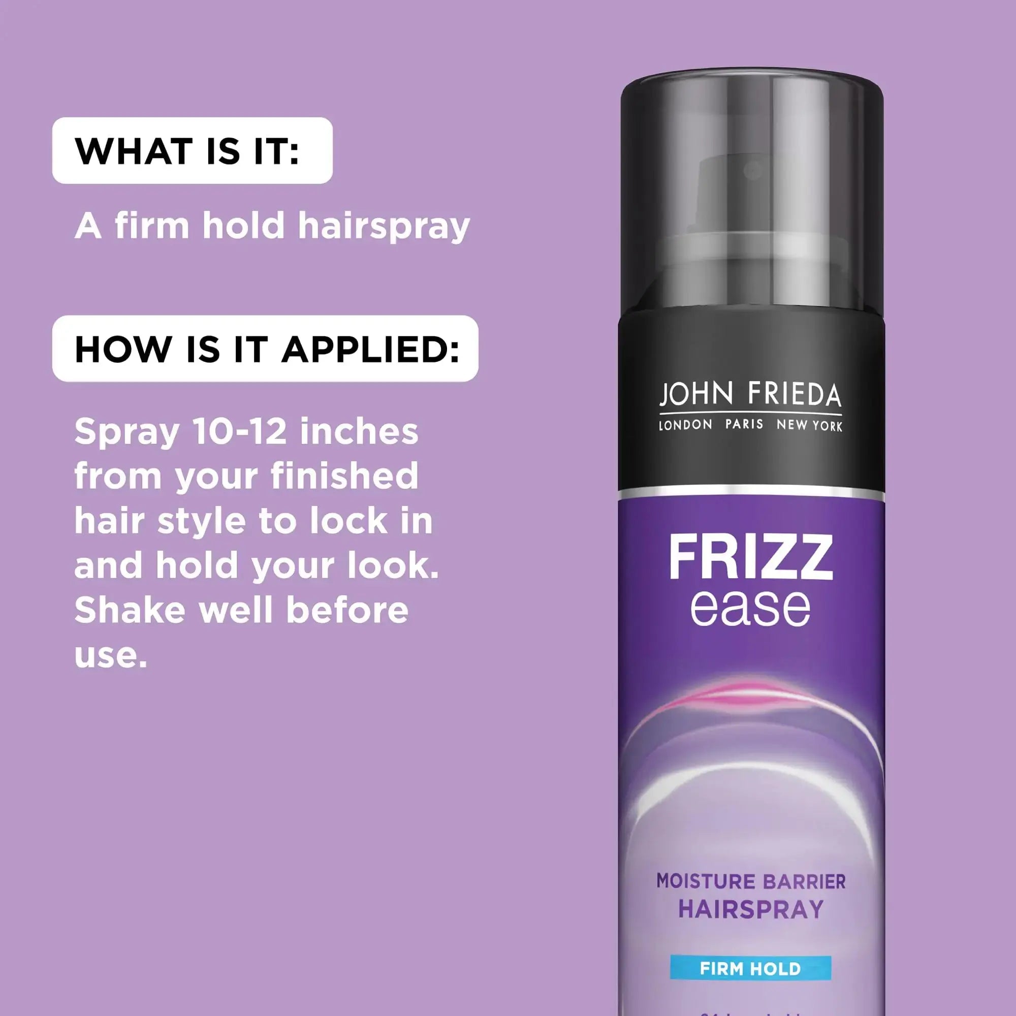 John Frieda Anti Frizz Ease Firm Hold Hairspray - Spray for Hair_Vivareflex_Online