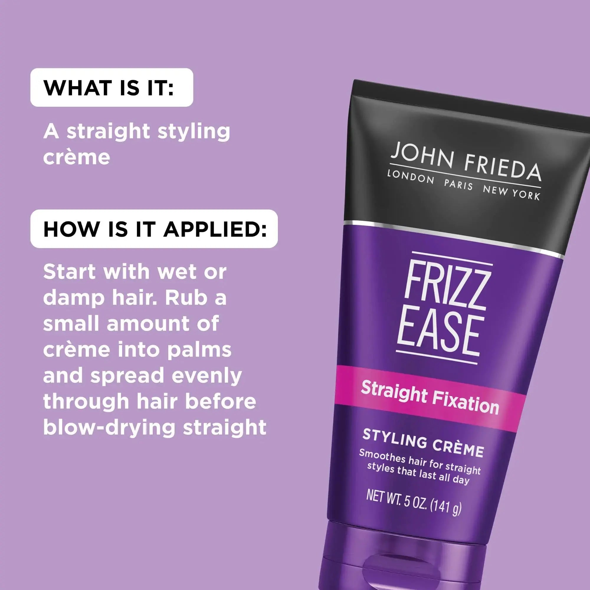 John Frieda Frizz-Ease Straight Fixation Styling Creme_Vivareflex_Online