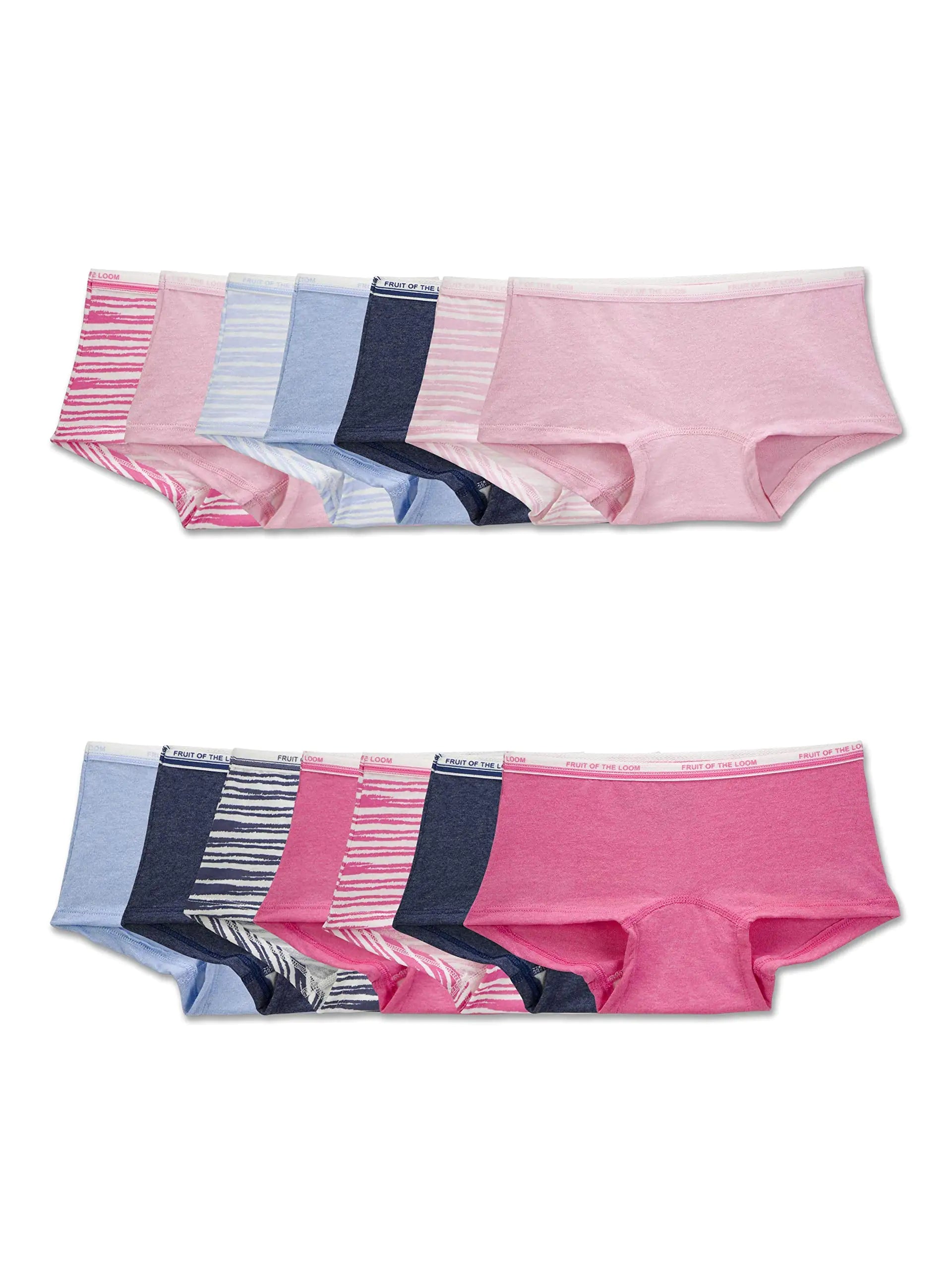 Lot de 14 shorts tendance pour fille Fruit of the Loom