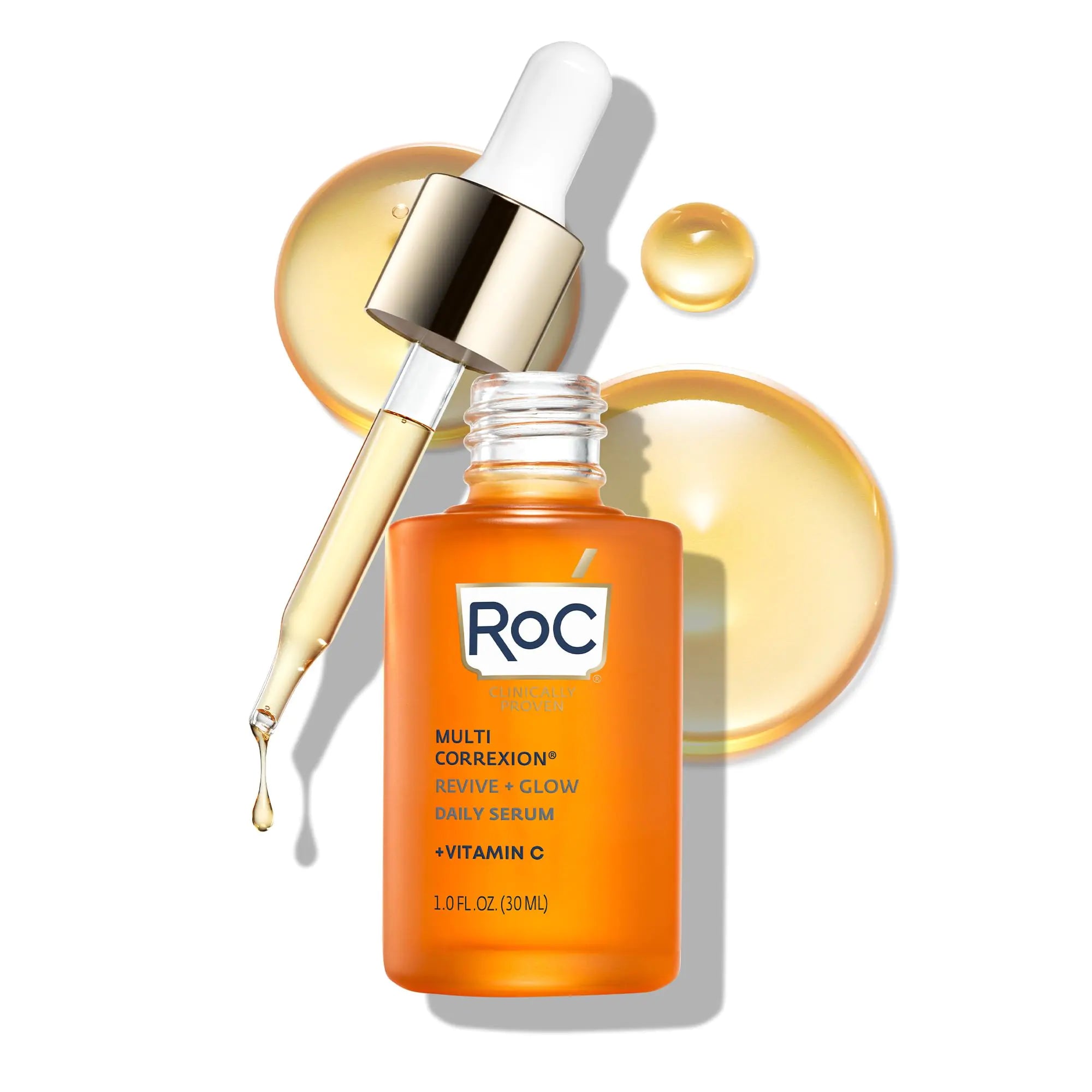 RoC Multi Correxion Revive + Glow 10% Active Vitamin C Serum – Anti-Aging & Brightening Treatment - Vivareflex Online