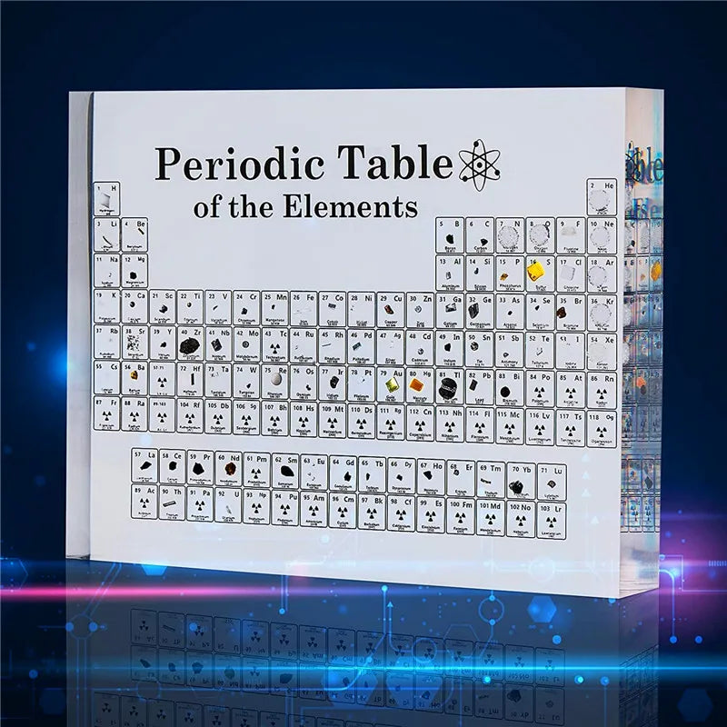 Acrylic Periodic Table Display with Real Elements - Vivareflex Online