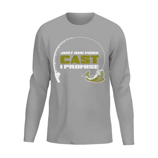 Just One More Cast Men Long Sleeve Shirt Vivareflex Online