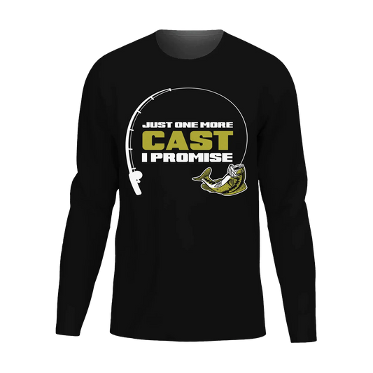 Just One More Cast Men Long Sleeve Shirt Vivareflex Online