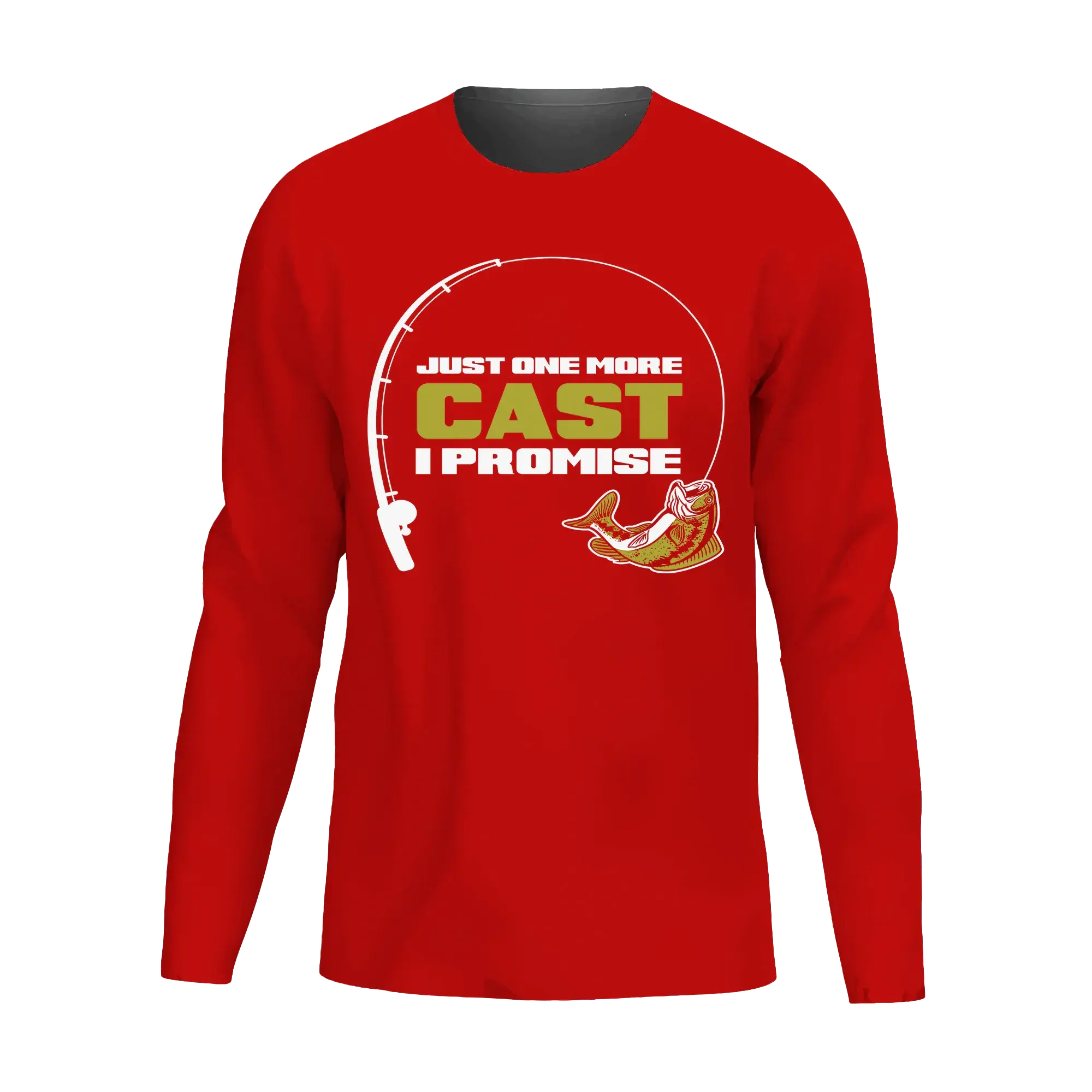 Just One More Cast Men Long Sleeve Shirt Vivareflex Online