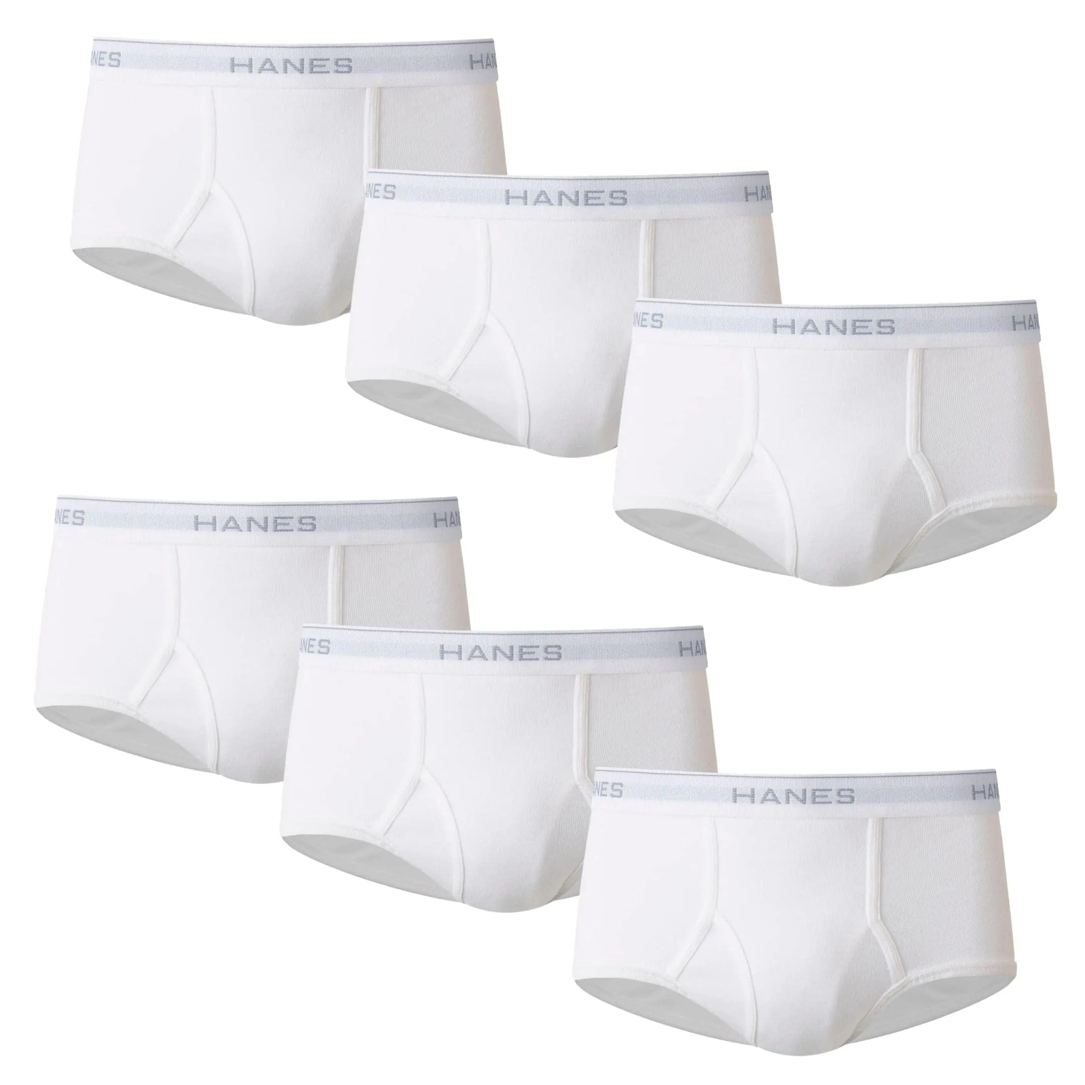 Slips en coton absorbant l'humidité pour hommes Hanes, disponibles en blanc et en noir, lots multiples disponibles, taille XX-Large, blanc - lot de 7