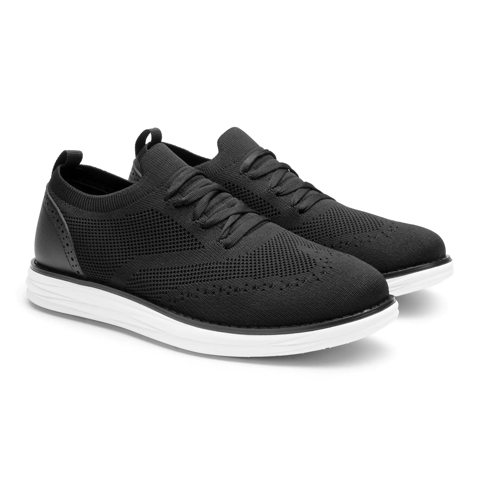 Baskets Oxford en maille Craft KnitFlex pour hommes de Bruno Marc, chaussures décontractées à lacets légères