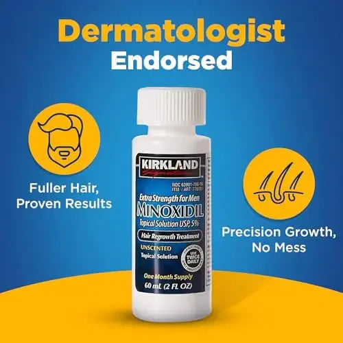 KIRKLAND Signature Minoxidil - 5% Extra Strength Hair Regrowth_Vivareflex_Online