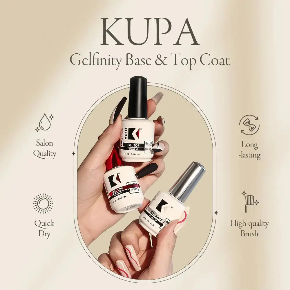 KUPA GelFinity Gel Topcoat Gloss Finish 8oz Clear 8 Fl Oz (Pack of 1) - Vivareflex Online