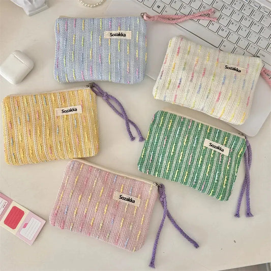 Kawaii Small Travel Cosmetic Lipstick Earphone Data Cable Storage Bag Purse Women Portable Mini Makeup Handbags Wallet Pouch Bag Ultimate Bag Store