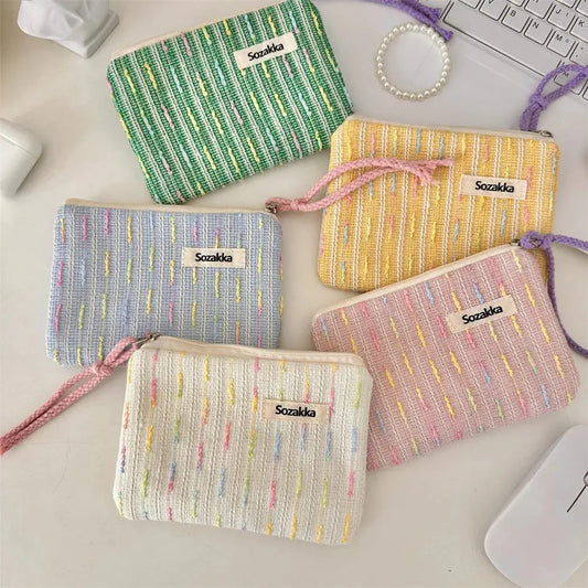 Kawaii Small Travel Cosmetic Lipstick Earphone Data Cable Storage Bag Purse Women Portable Mini Makeup Handbags Wallet Pouch Bag Ultimate Bag Store