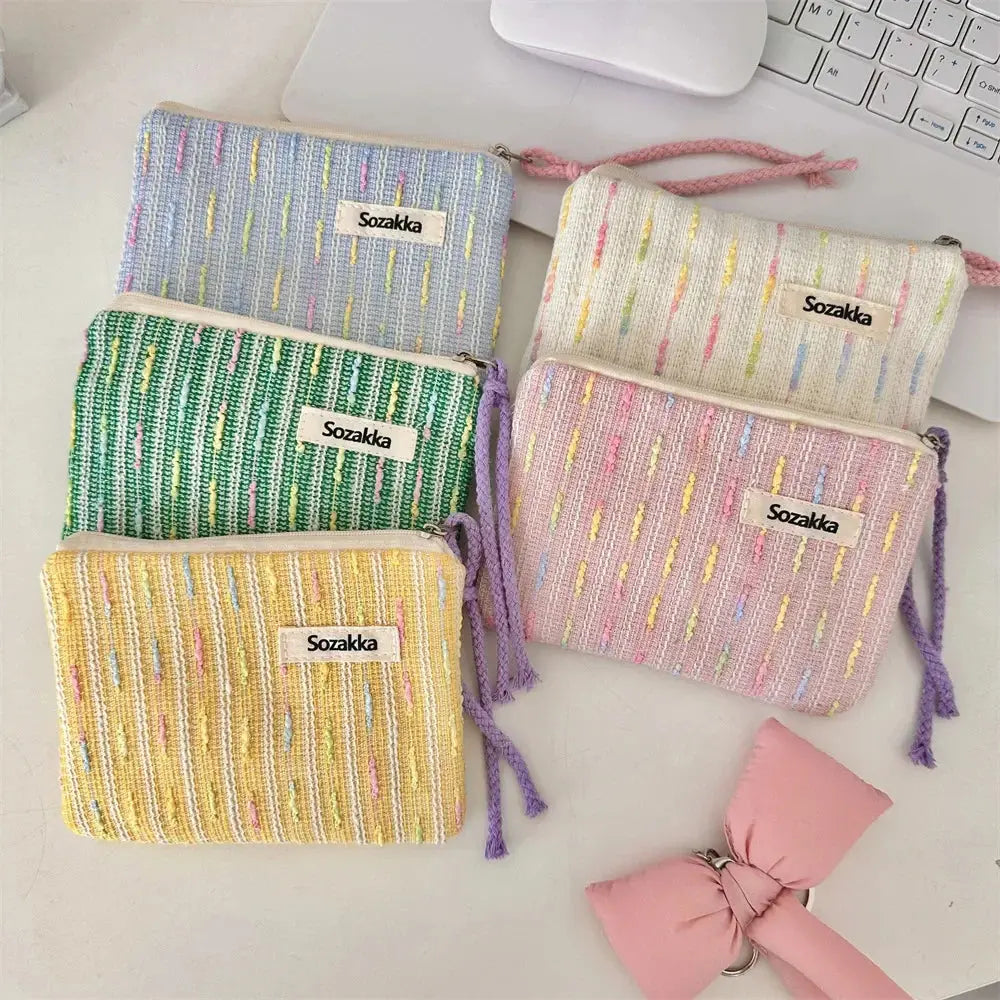 Kawaii Small Travel Cosmetic Lipstick Earphone Data Cable Storage Bag Purse Women Portable Mini Makeup Handbags Wallet Pouch Bag Ultimate Bag Store