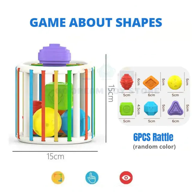 Sorting Game Colorful Shape Blocks