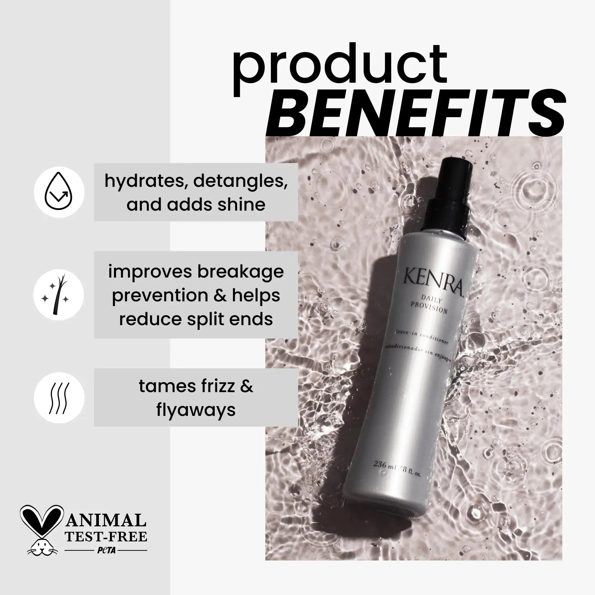 Kenra Daily Provision Leave-In Conditioner – Hydrate, Detangle & Shine - Vivareflex Online