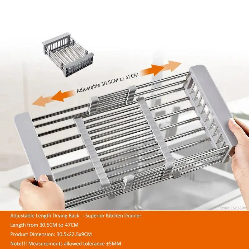 Kitchen Telescopic Drainer Rack Vivareflex Online