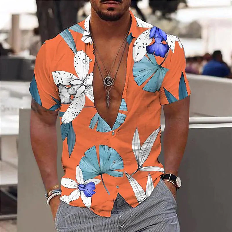 Summer Hawaiian Floral Shirts For Men Vivareflex Online