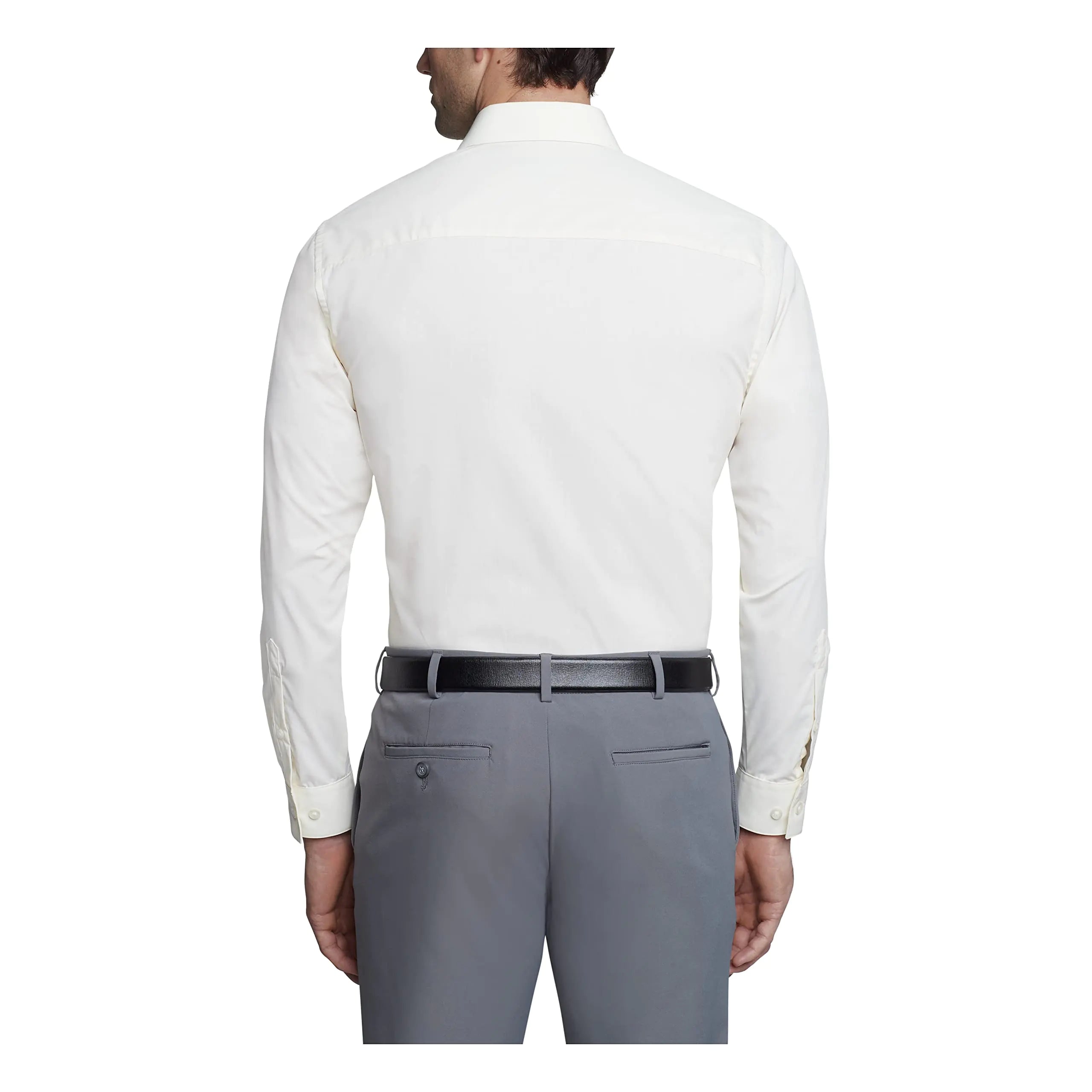 Chemise habillée pour homme NON RÉPERTORIÉE, coupe slim, couleur unie, col 18