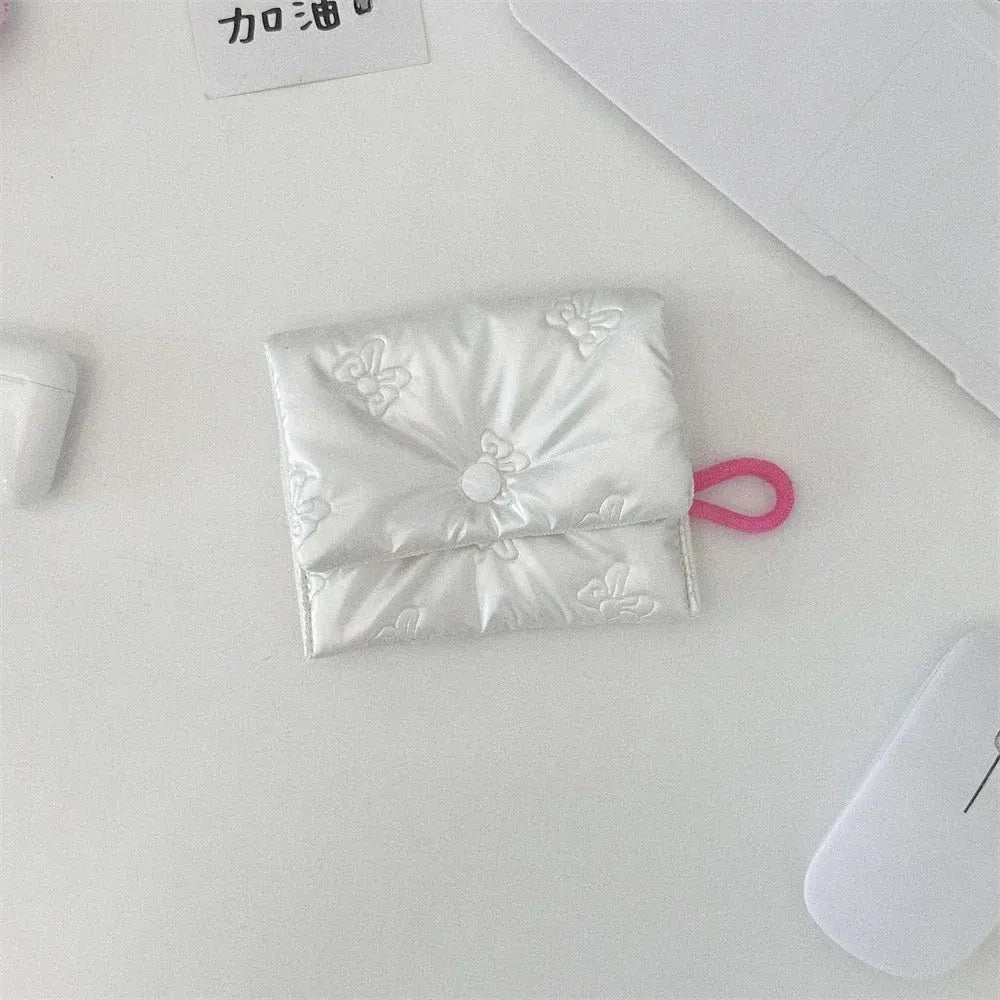 Korean PU Love Bow Cosmetic Bag Makeup Pouch Travel Cosmetic Organizer Pocket Multi-function Makeup Lipstick Storage Bag Handbag Ultimate Bag Store