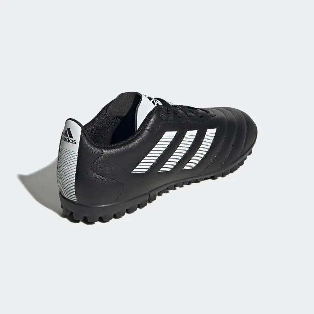 Zapatillas de fútbol unisex para adultos adidas Goletto VIII Turf 13.5, color negro, blanco y rojo 