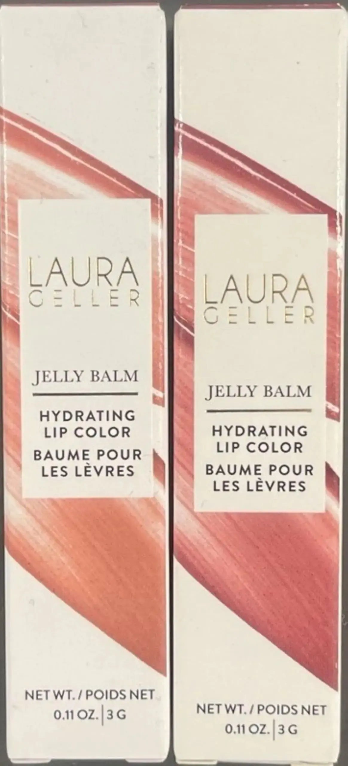 LAURA GELLER Jelly Balm Moisturizing Tinted Lipstick Duo | Hydrating Vitamin E - Semi-Shine Finish - Vivareflex Online