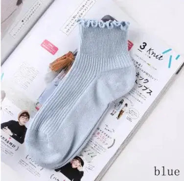 Lace Ruffles Soft Cotton Women Socks Vivareflex Online