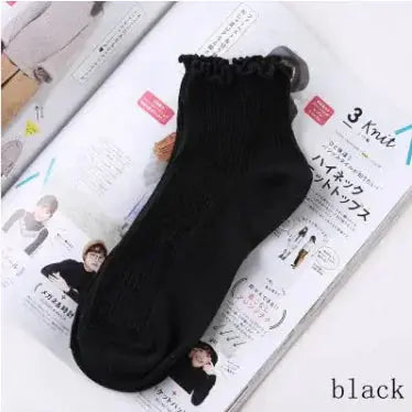 Lace Ruffles Soft Cotton Women Socks Vivareflex Online