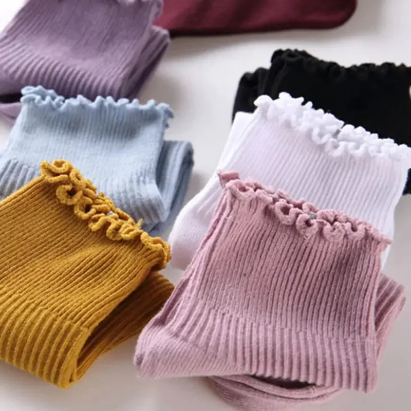 Lace Ruffles Soft Cotton Women Socks Vivareflex Online