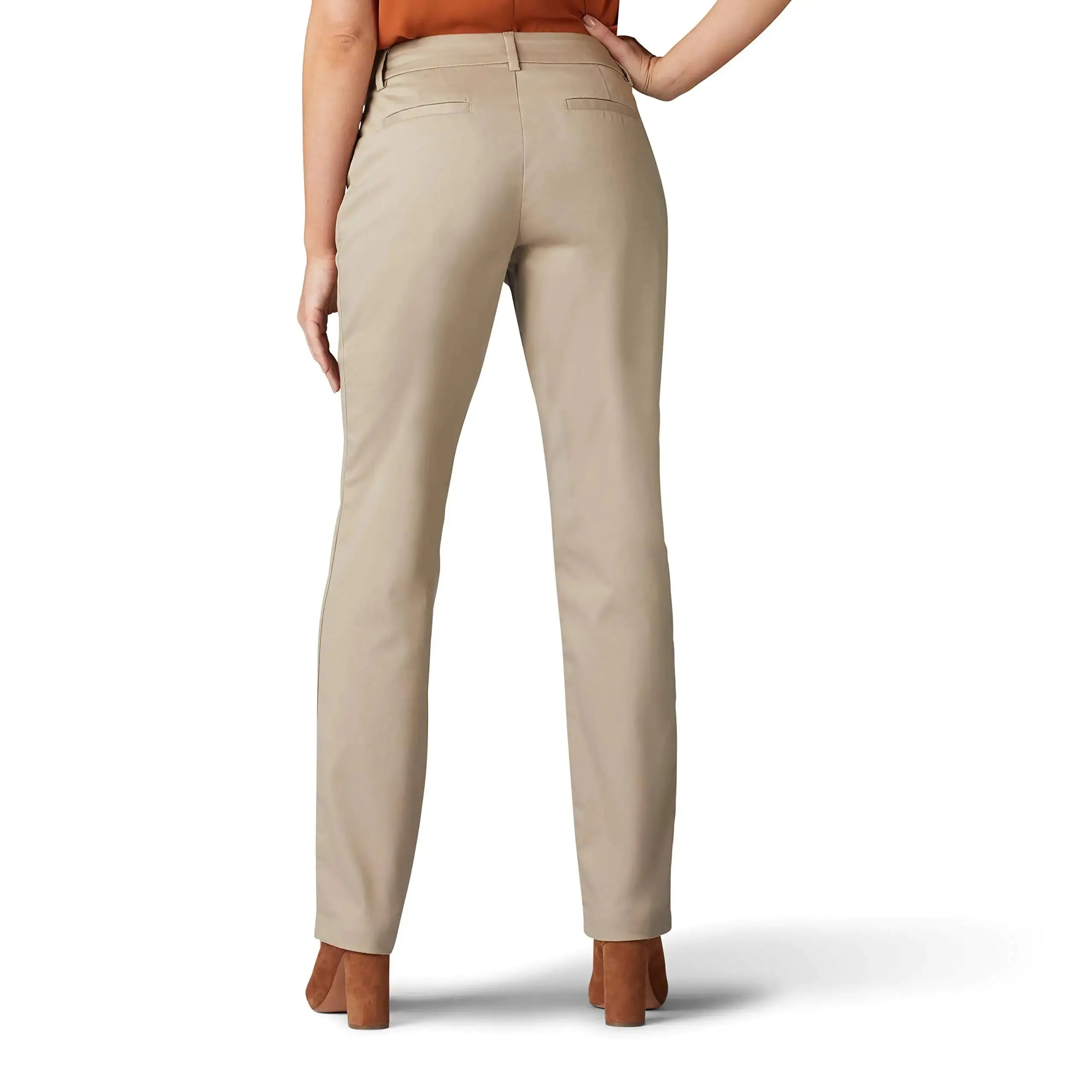 Lee womens Wrinkle Free Relaxed Fit Straight Leg Pant 10 Flax - Vivareflex Online