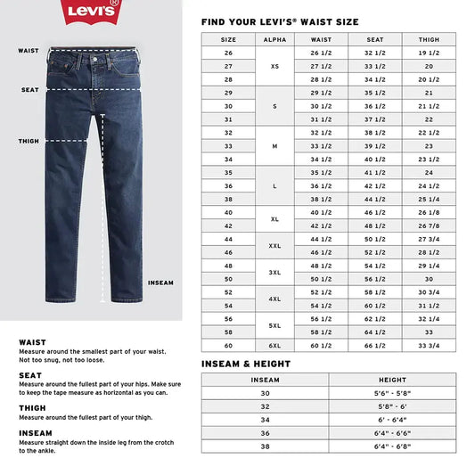 Levi's Men's 512 Slim Taper Fit Jeans Standard 38W x 34L - Vivareflex Online