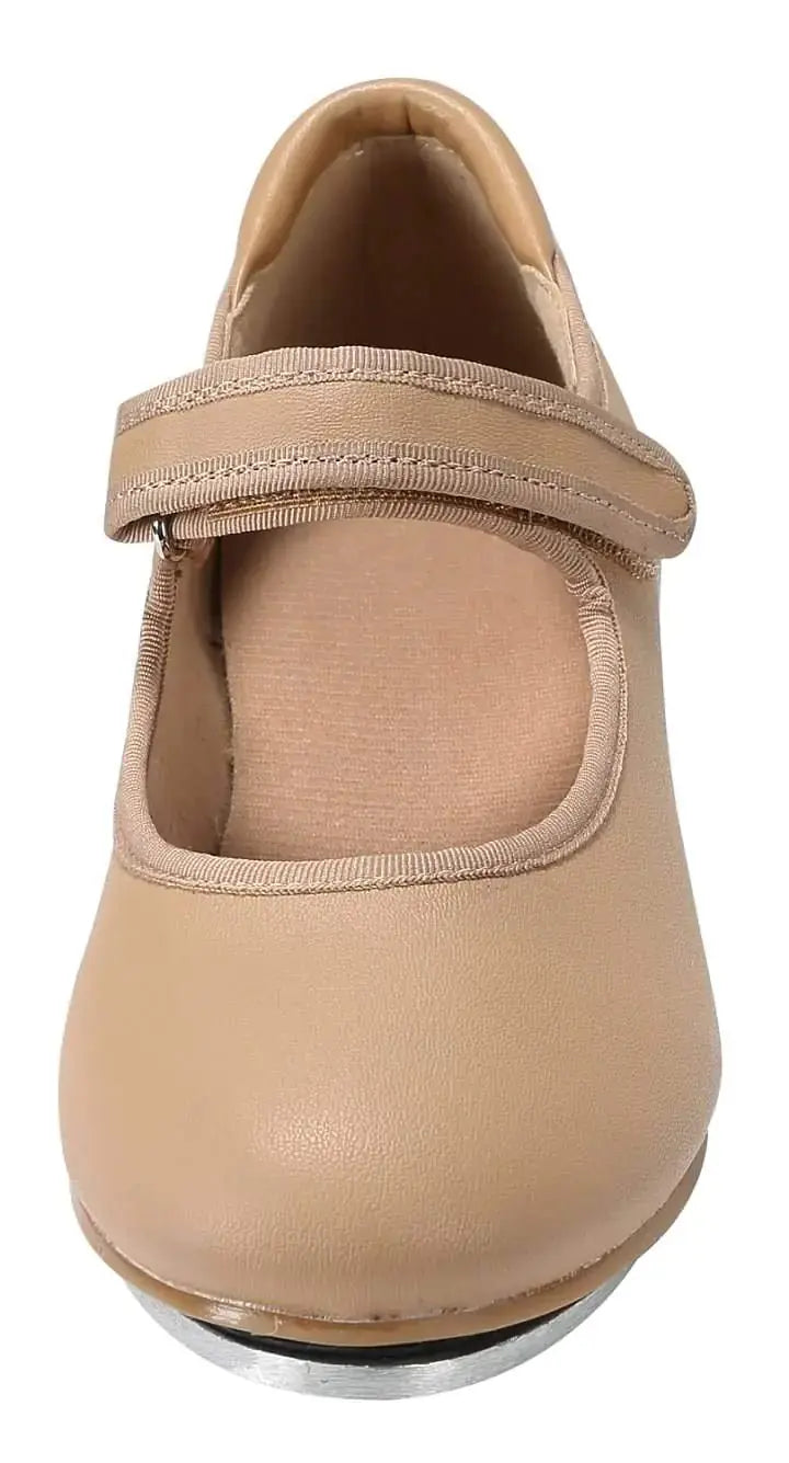 Linodes Easy Strap Tap Shoe Dance Flats for Girls and Boys (Toddler/Little Kid/Big Kid) 13 Little Kid Brown - Vivareflex Online