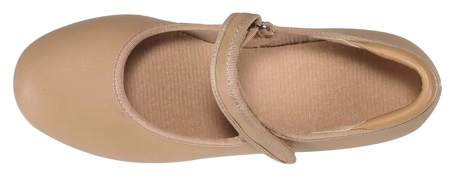 Linodes Easy Strap Tap Shoe Dance Flats for Girls and Boys (Toddler/Little Kid/Big Kid) 13 Little Kid Brown - Vivareflex Online