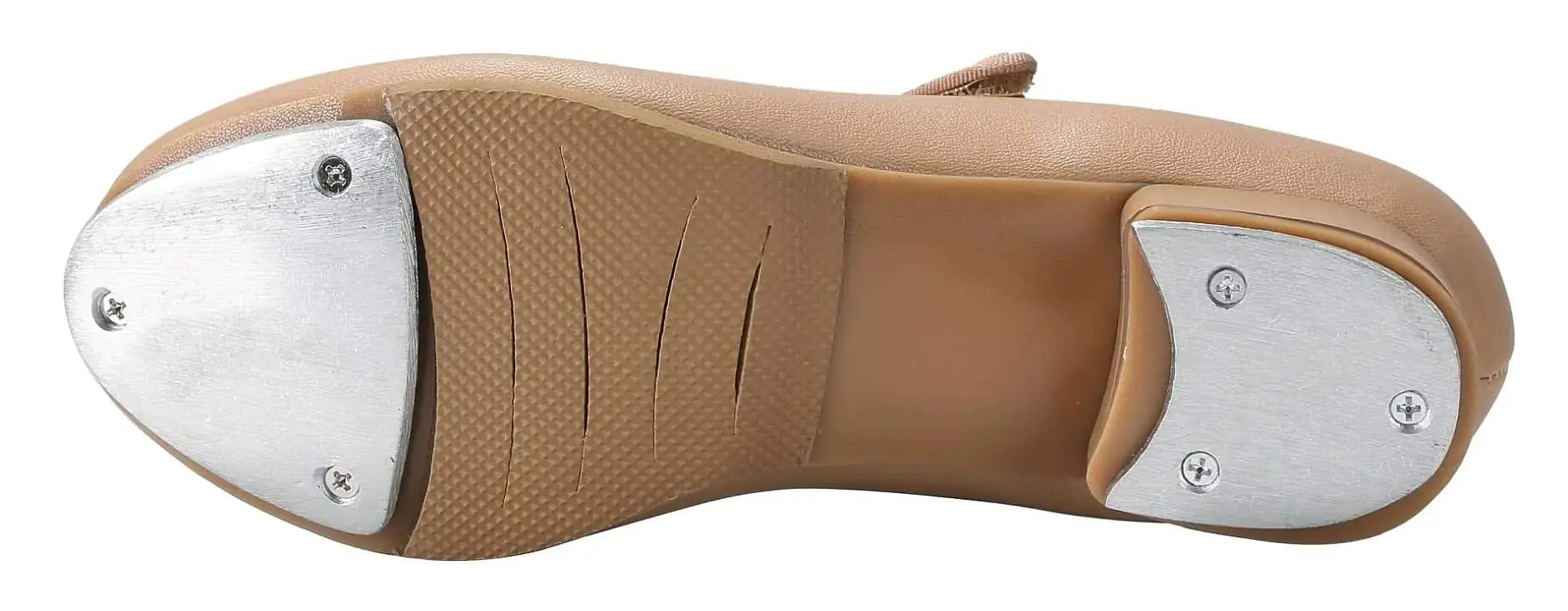 Linodes Easy Strap Tap Shoe Dance Flats for Girls and Boys (Toddler/Little Kid/Big Kid) 13 Little Kid Brown - Vivareflex Online