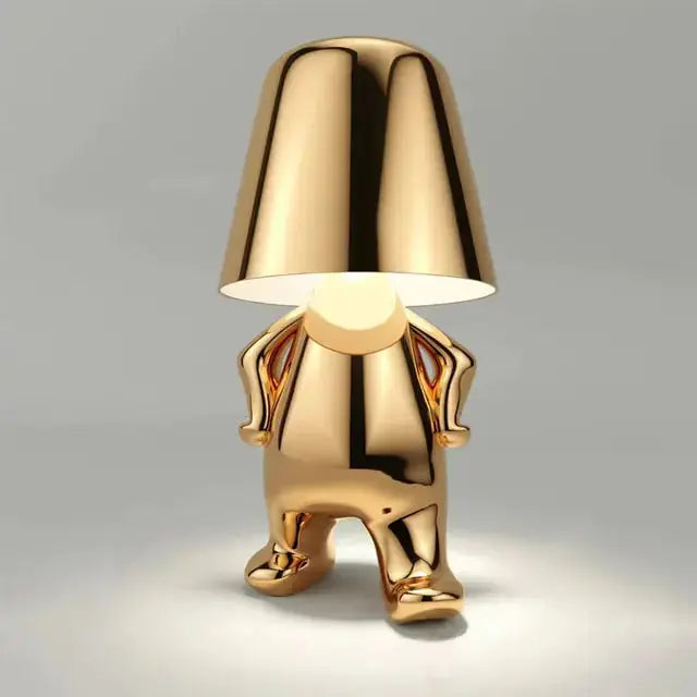 Whimsy Charm Little Golden Man Table Lamp_Vivareflex_Online