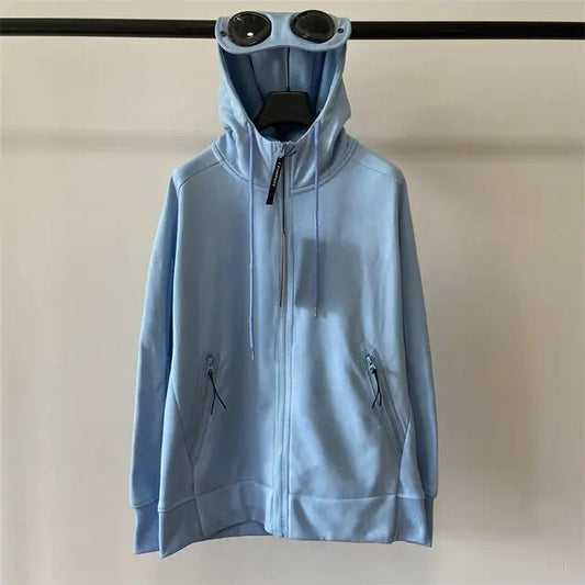 Autumn and Winter Lens Decoration Goggles Hoodie Zip for Men Vivareflex Online