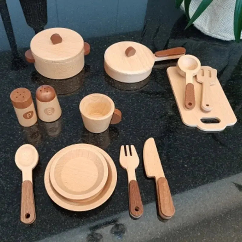 Log Wooden Kitchen Toy Vivareflex Online