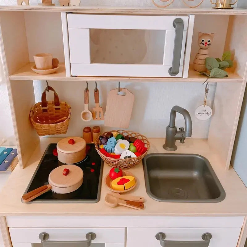 Log Wooden Kitchen Toy Vivareflex Online