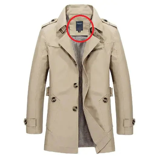 Long Business Jacket for Men In Pure Cotton Vivareflex Online