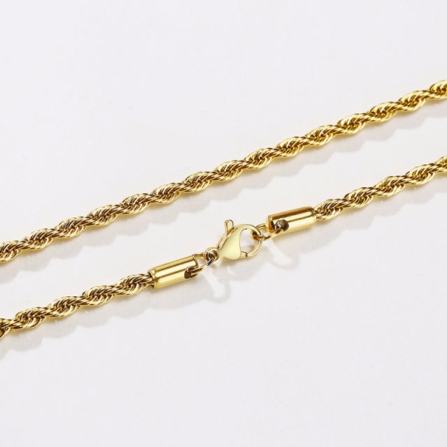 Long Stainless Rope Necklace_Vivareflex_Online