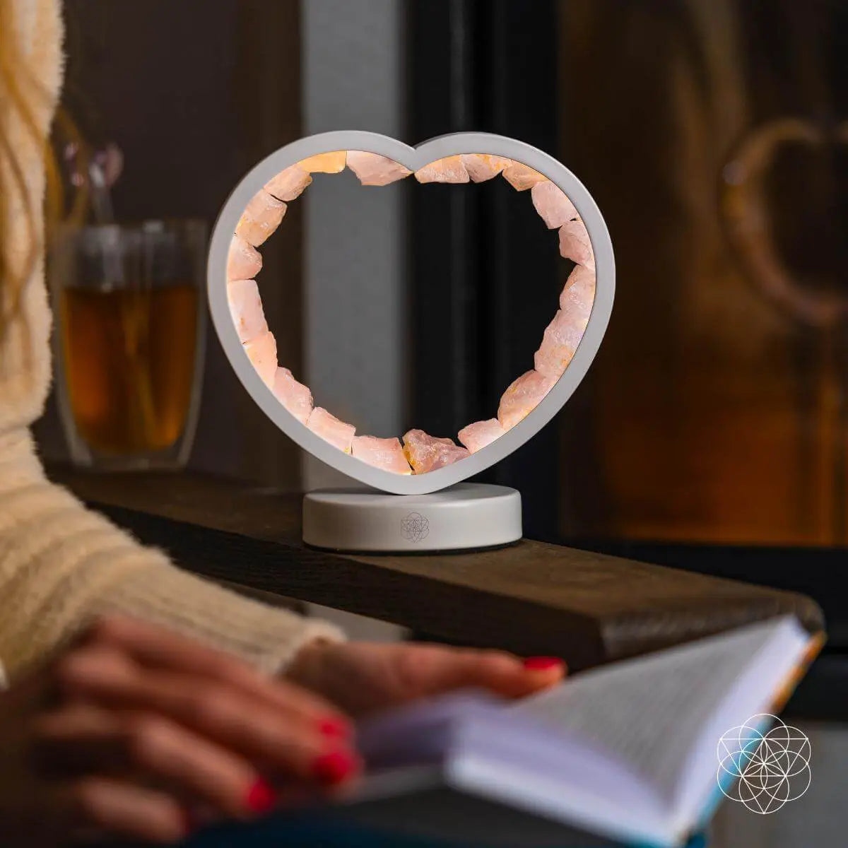 Love Magnet - Rose Quartz Heart Lamp Conscious Items