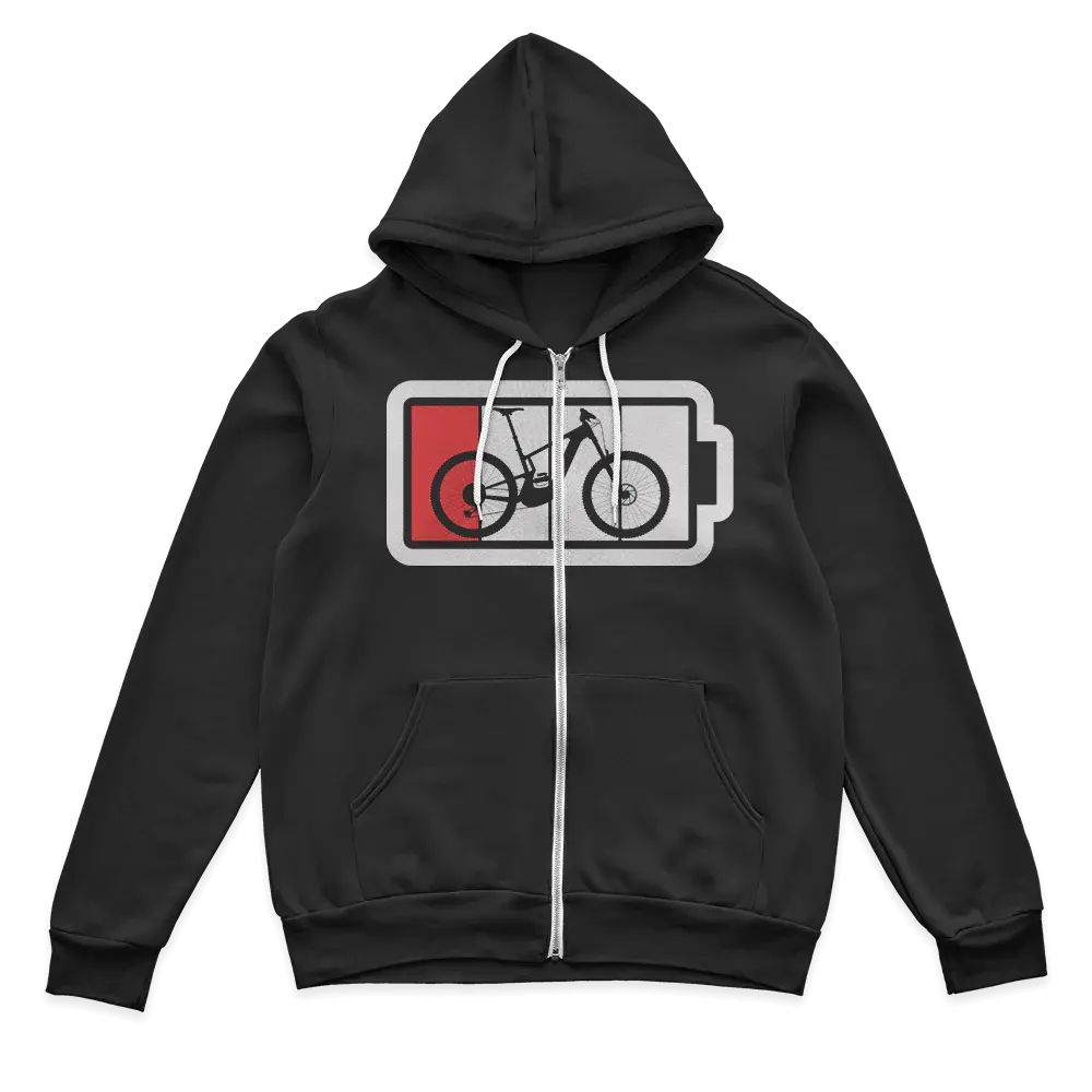 Low Battery Zip Hoodie for Men Vivareflex Online