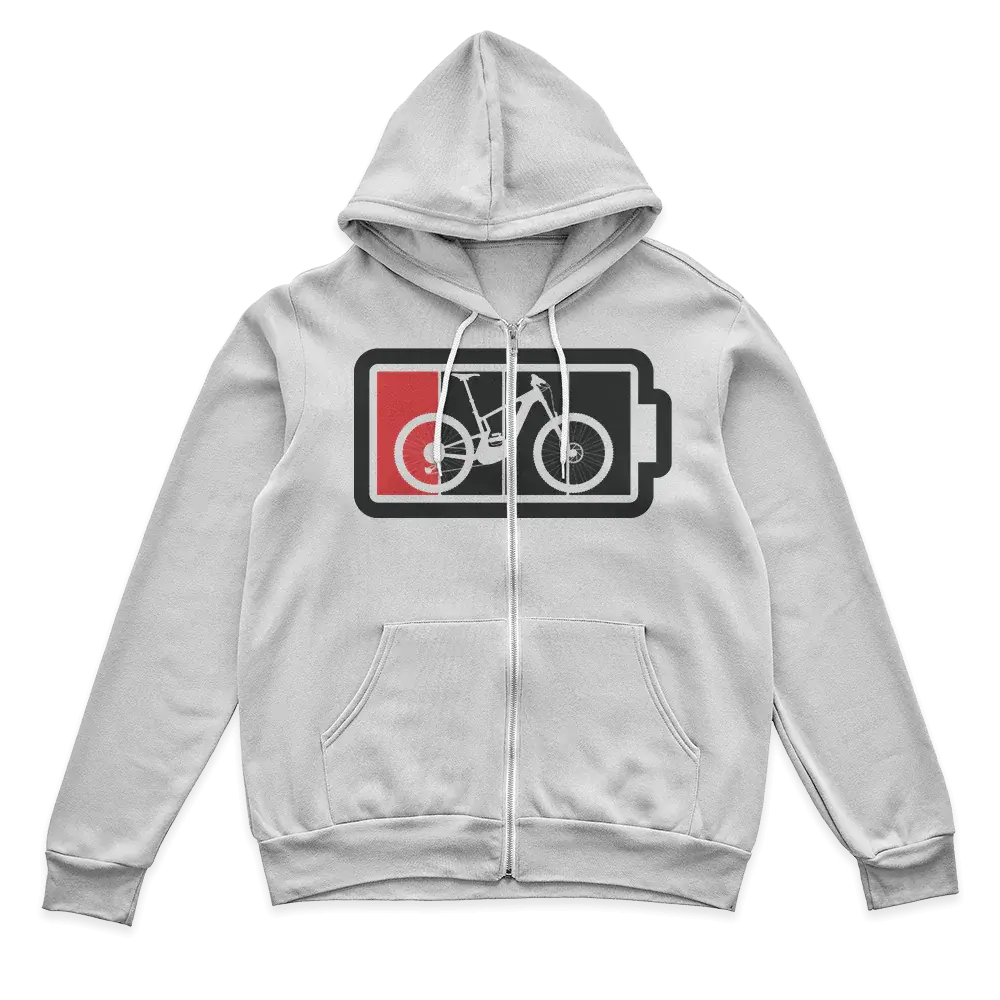 Low Battery Zip Hoodie for Men Vivareflex Online