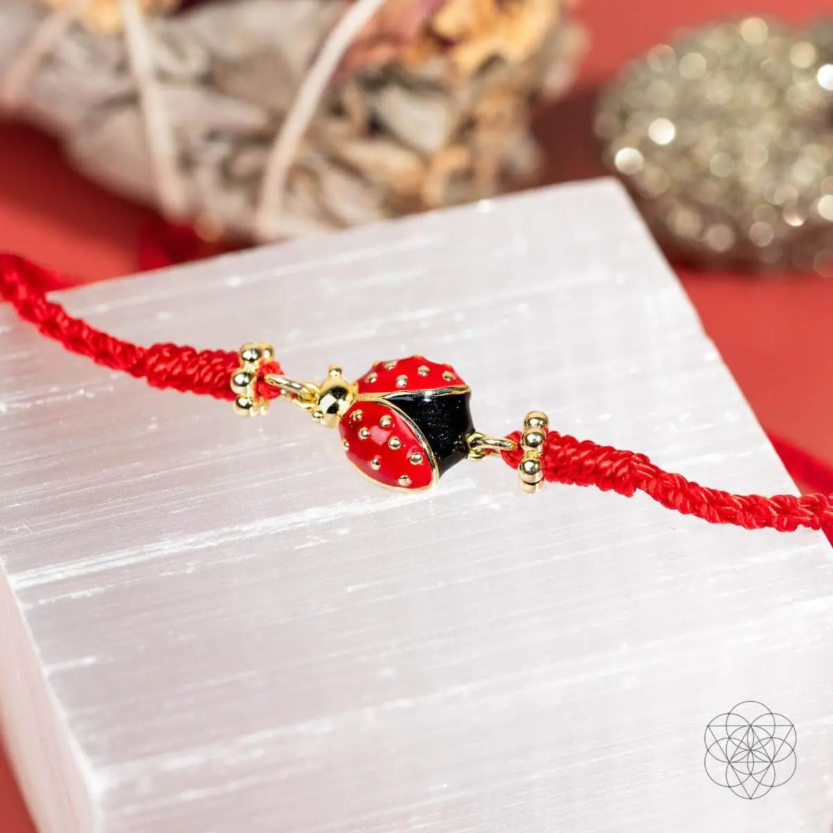 Lucky Ladybug - Four-Strand Red String Bracelet Conscious Items