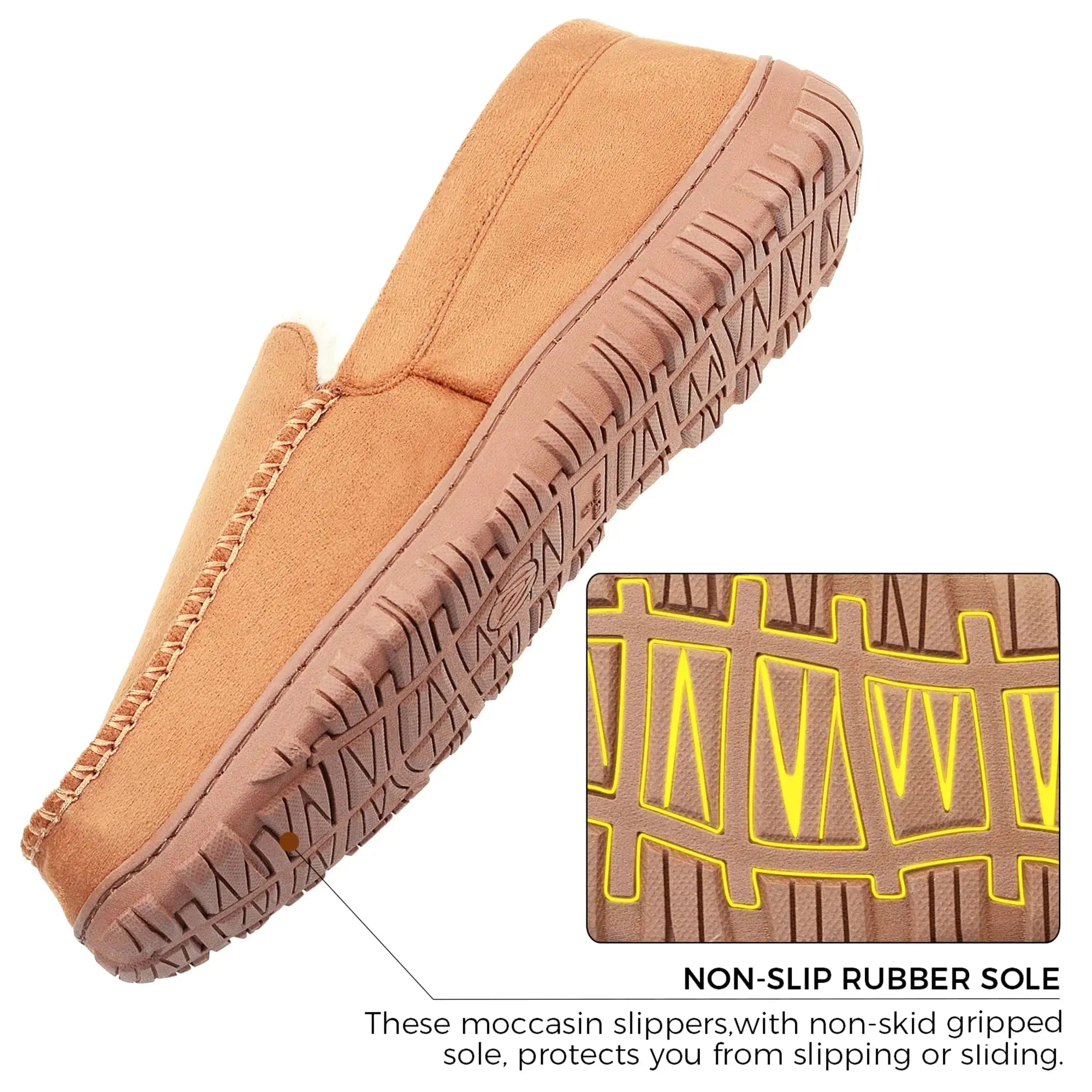 Lulex Moccasins for Men House Slippers Indoor_Vivareflex_Online