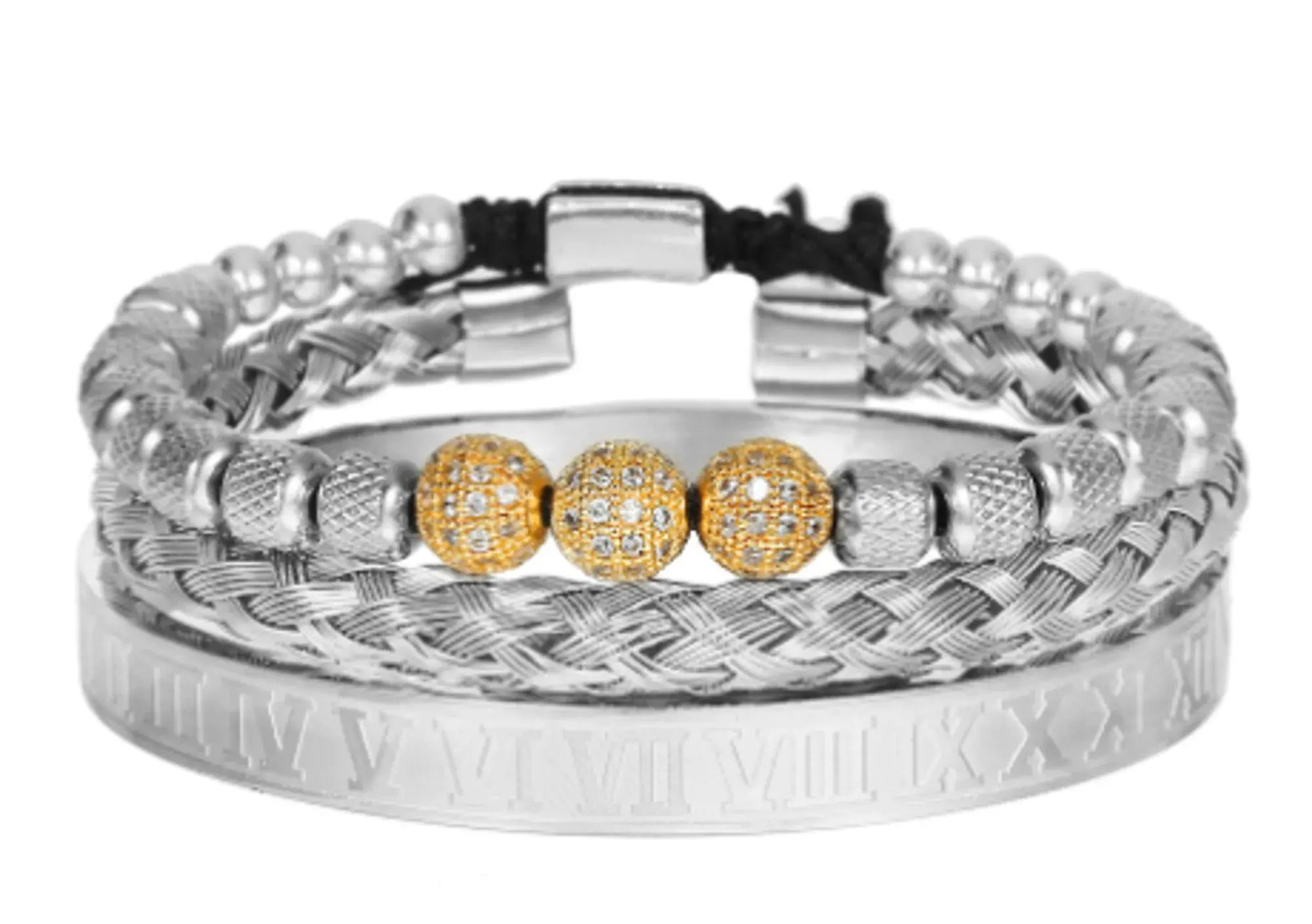 Luxury Micro Pave CZ Round Beads Royal Charm Men Bracelets Vivareflex Online