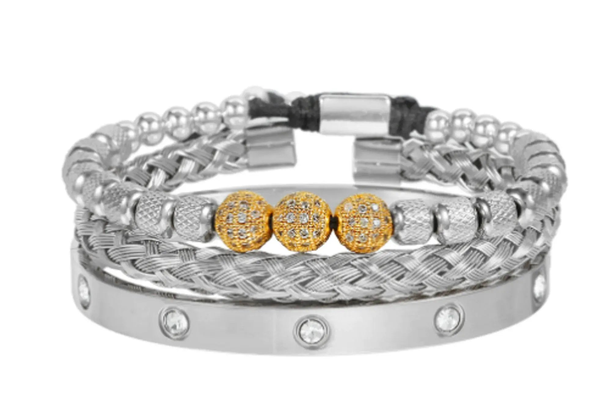 Luxury Micro Pave CZ Round Beads Royal Charm Men Bracelets Vivareflex Online