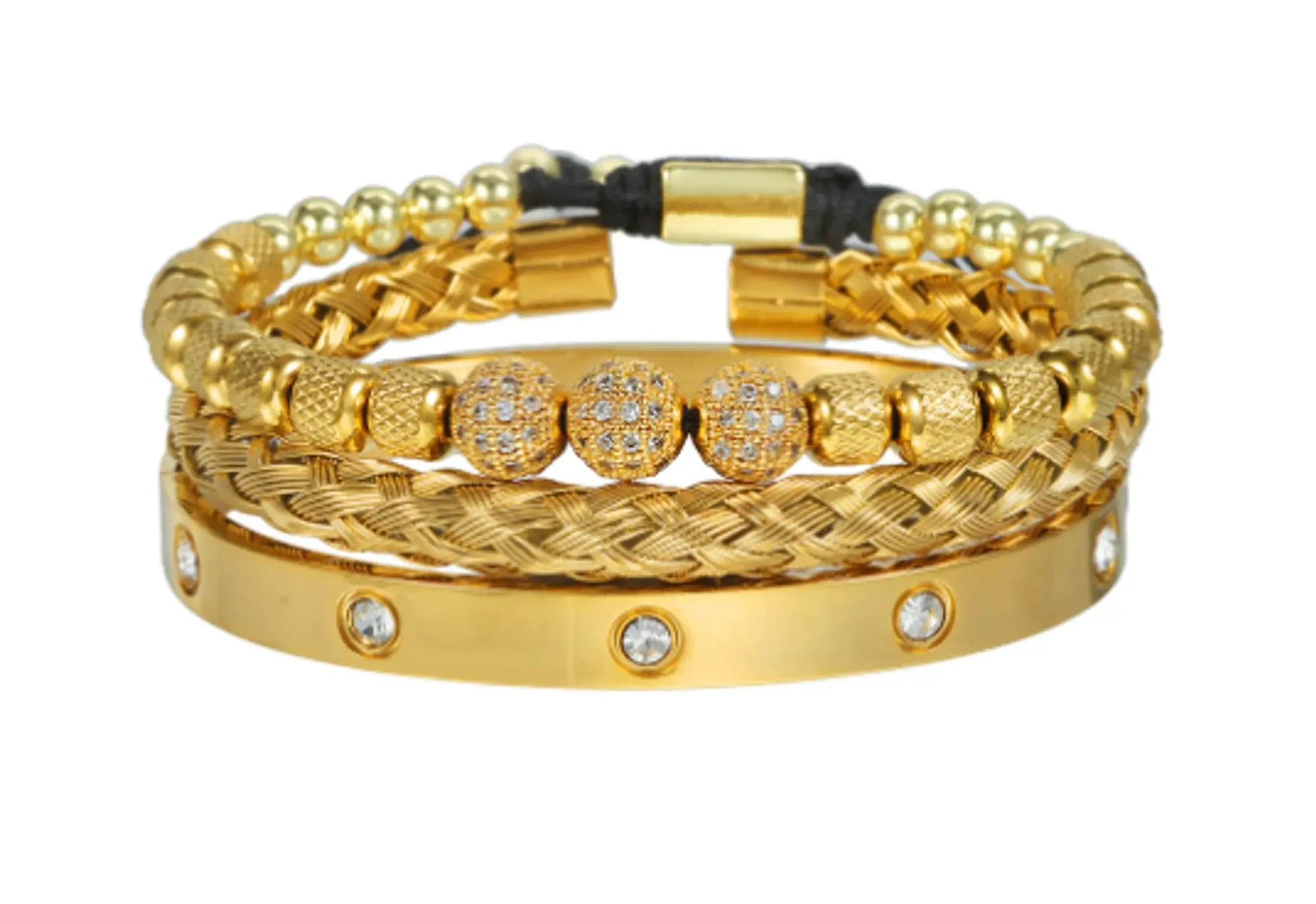 Luxury Micro Pave CZ Round Beads Royal Charm Men Bracelets Vivareflex Online