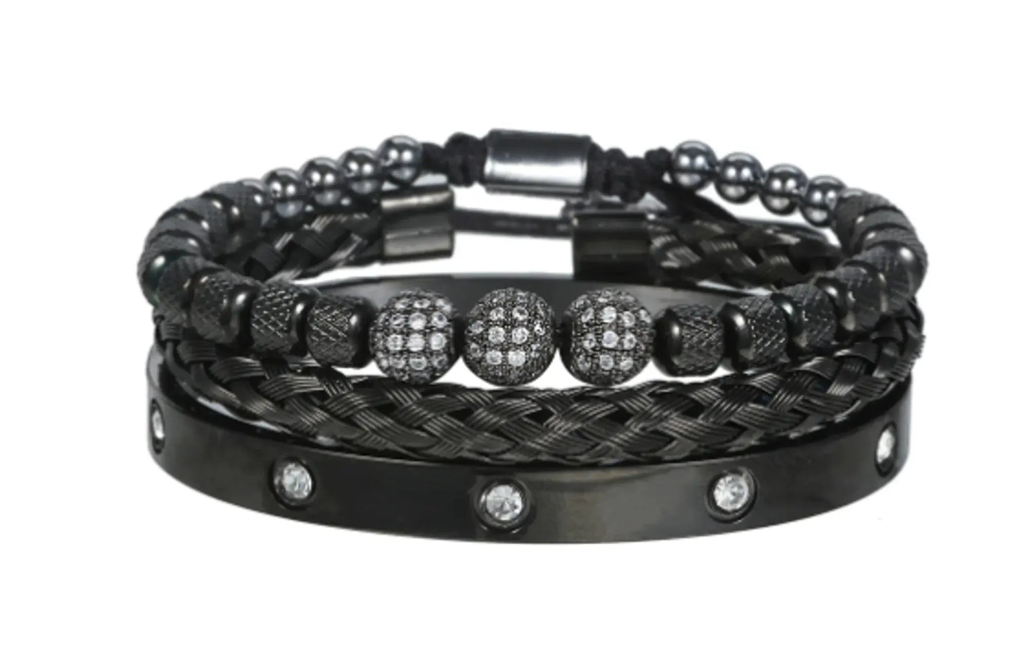 Luxury Micro Pave CZ Round Beads Royal Charm Men Bracelets Vivareflex Online