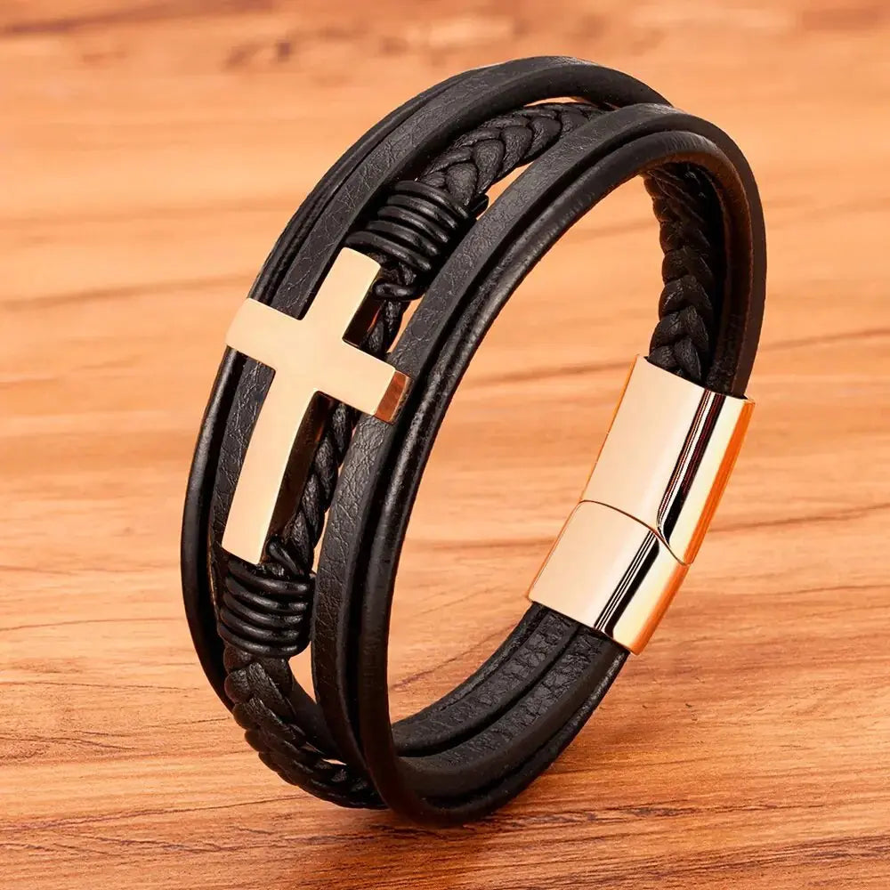 Luxury Multicolor Cross Design Classic Stainless Steel Men Vivareflex Online