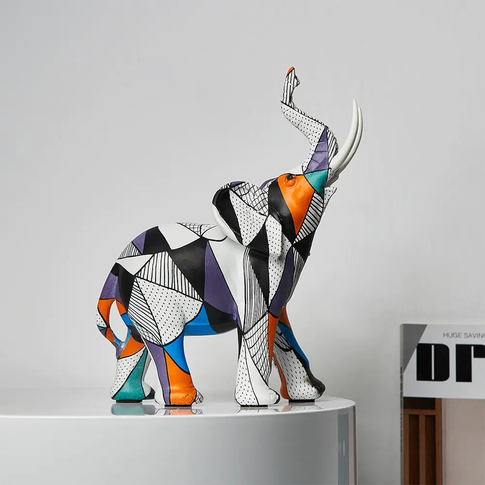 Painting Art Elephant Sculptures & Figurines Modern Decoration - Vivareflex Online